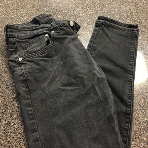 Black denim jeans